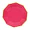 Assiettes plates décagonales multicolores Hothouse de 23 cm (9 po), paquet de 10, par Celebrate It